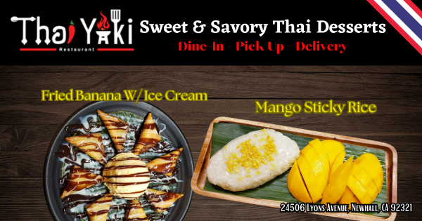 Thai Desert In Santa Clarita - Thai Yaki SCV - Thai Restaurant Santa ...