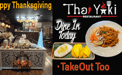 Happy Thanksgiving From Thai Yaki – Thai Yaki SCV