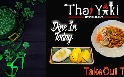 Celebrate St. Patrickās Day with Flavor at Thai Yaki in SCV