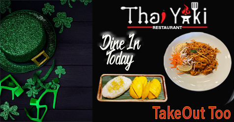 Celebrate St. Patrick’s Day with Flavor at Thai Yaki in SCV
